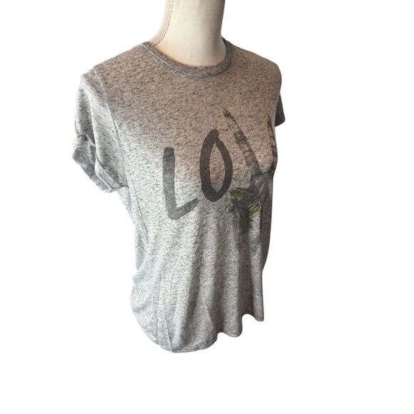 Lauren Moshi | Women's Lightweight Gold LOVE  Short Sleeve T-Shirt Size XS - Picture 2 of 4